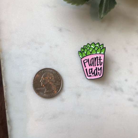 Plant Lady Succulent Enamel Pin - Picture 4 of 4